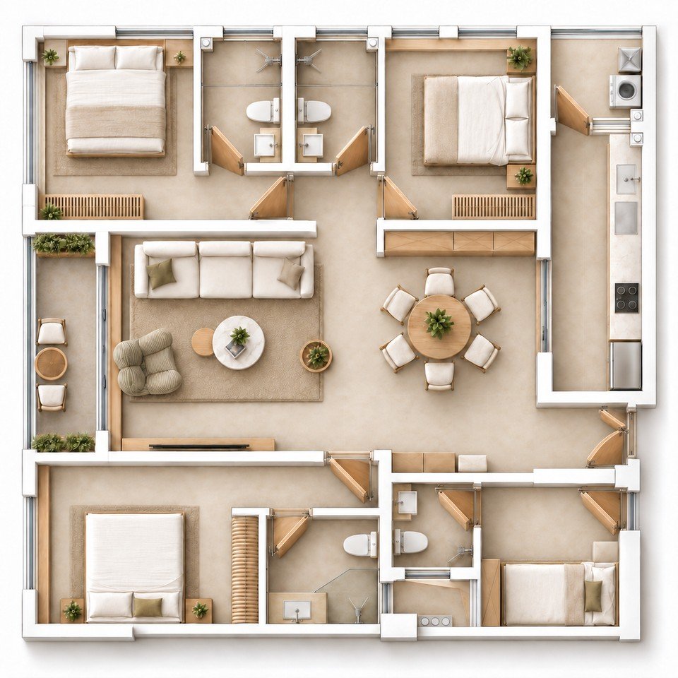 Cambridge Garden CA1 · 3BR+DSQ