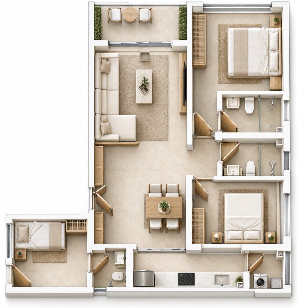 Cambridge Garden CA9 · 2BR+DSQ