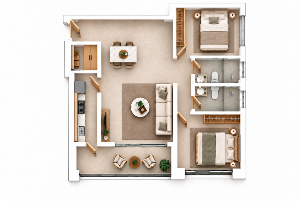 Edinburgh Manor A2 · 2 bedrooms + small store