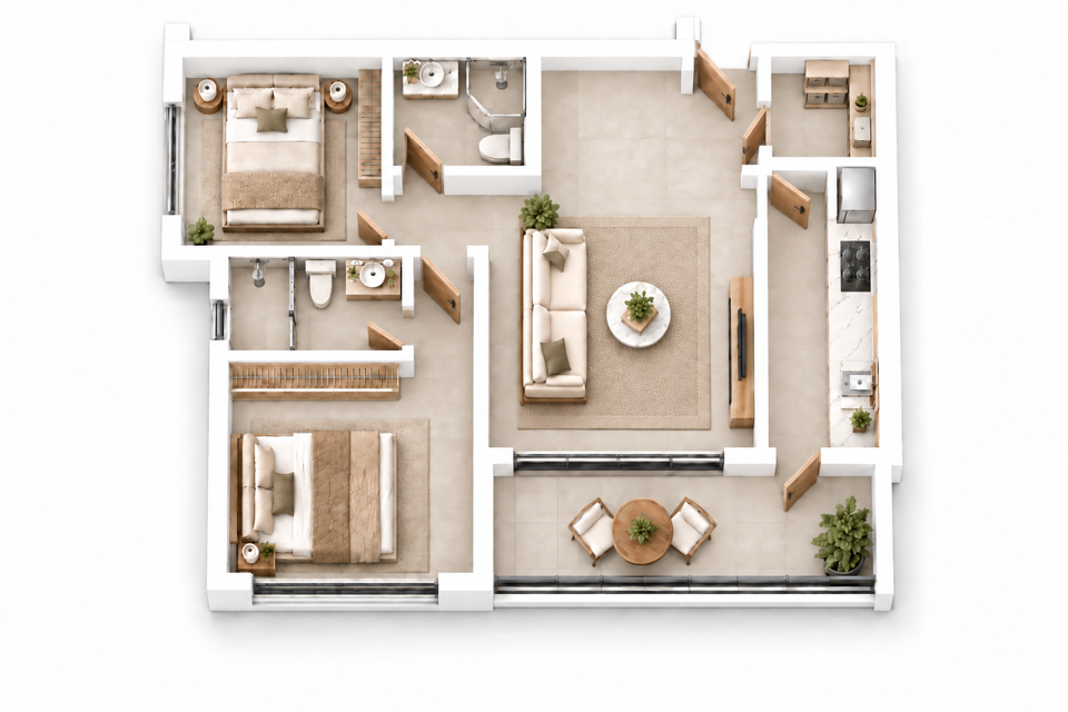 Edinburgh Manor A3 · 2 bedrooms + small store