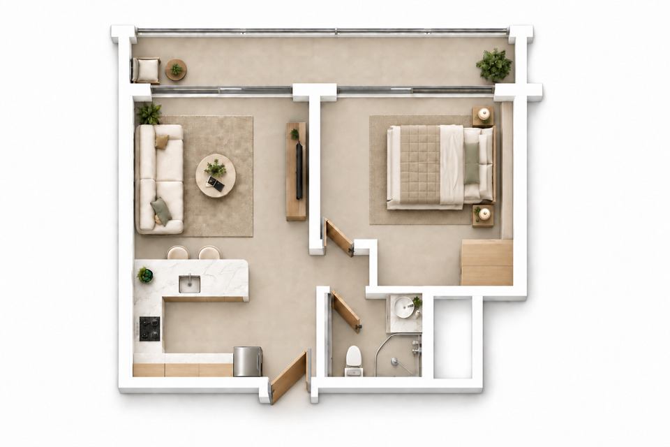 Edinburgh Manor A7 · 1BR