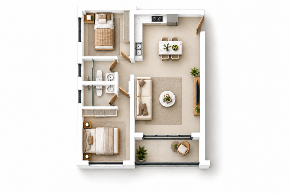 Edinburgh Manor B2 · 2BR