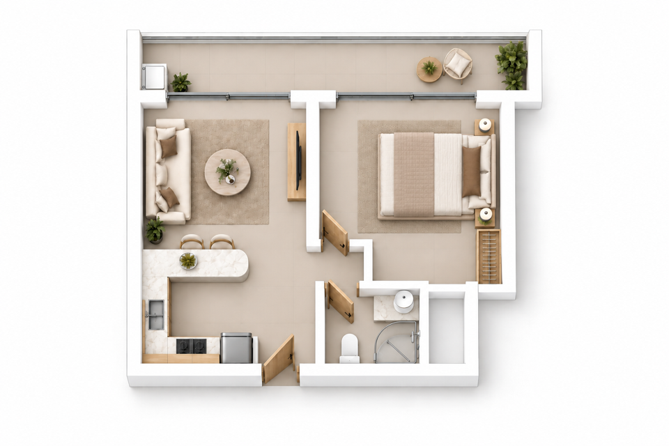 Edinburgh Manor B8 · 1BR
